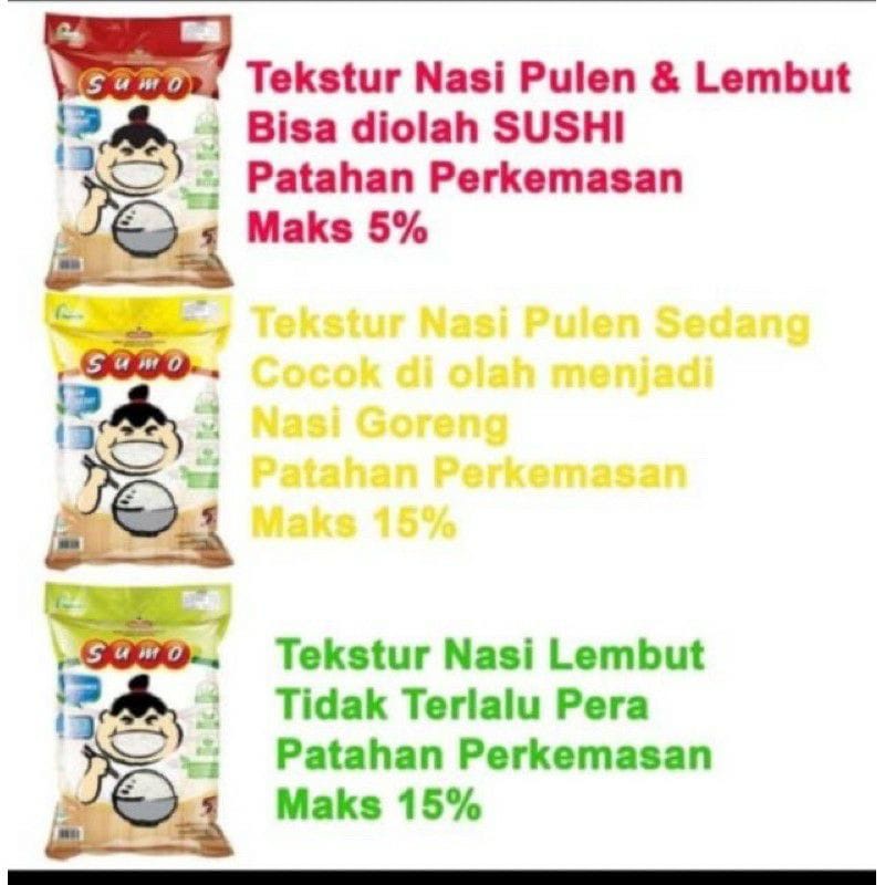 BERAS SUMO Premium 5 Kg | Beras pulen seperti sushi