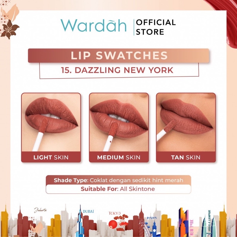 WARDAH Colorfit Lip Paint Around The World Lip Cream
