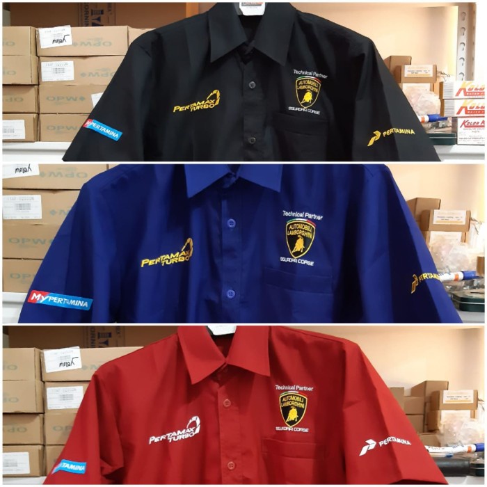 Seragam Driver Seragam Pertamax Turbo Baju Pertamax Turbo