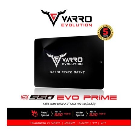 Ssd varro evolution evo prime 128gb 2.5&quot; sata III 3.0 6Gbps for laptop pc enclosure ve1000zst - solid state drive 2.5 inch 128g sata3