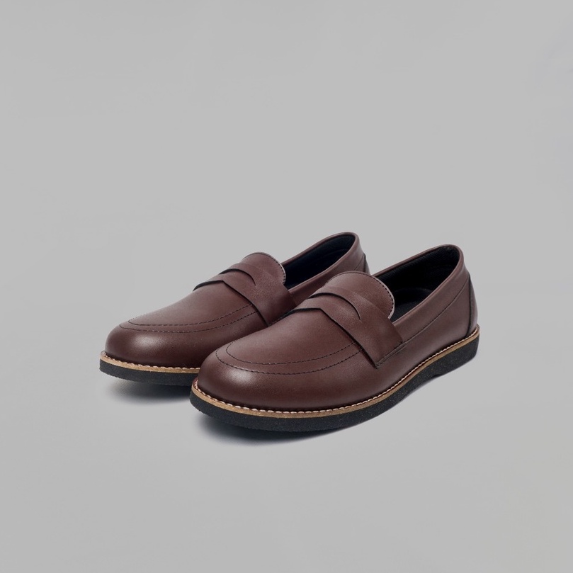 sepatu kantor pria loafert x soldatar hitam