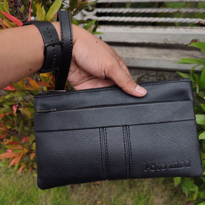 Handbag Pria Original P0lozada Premium | Clutch Pria Kulit Sintetis Premium