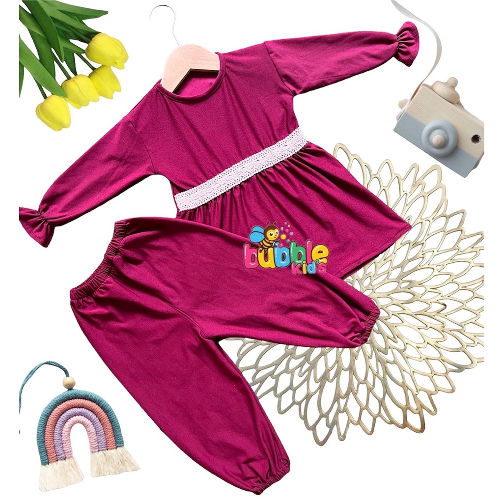 setelan anak perempuan newborn 0-2 tahun / setelan JASMINE / setelan bayi perempuan / baju anak perempuan / baju bayi perempuan