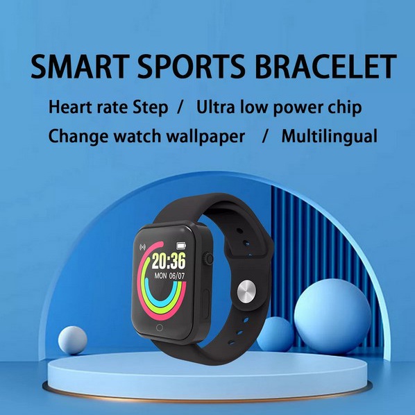 SKMEI Smartwatch Sport Fitness Tracker Heart Rate - D20L - Black