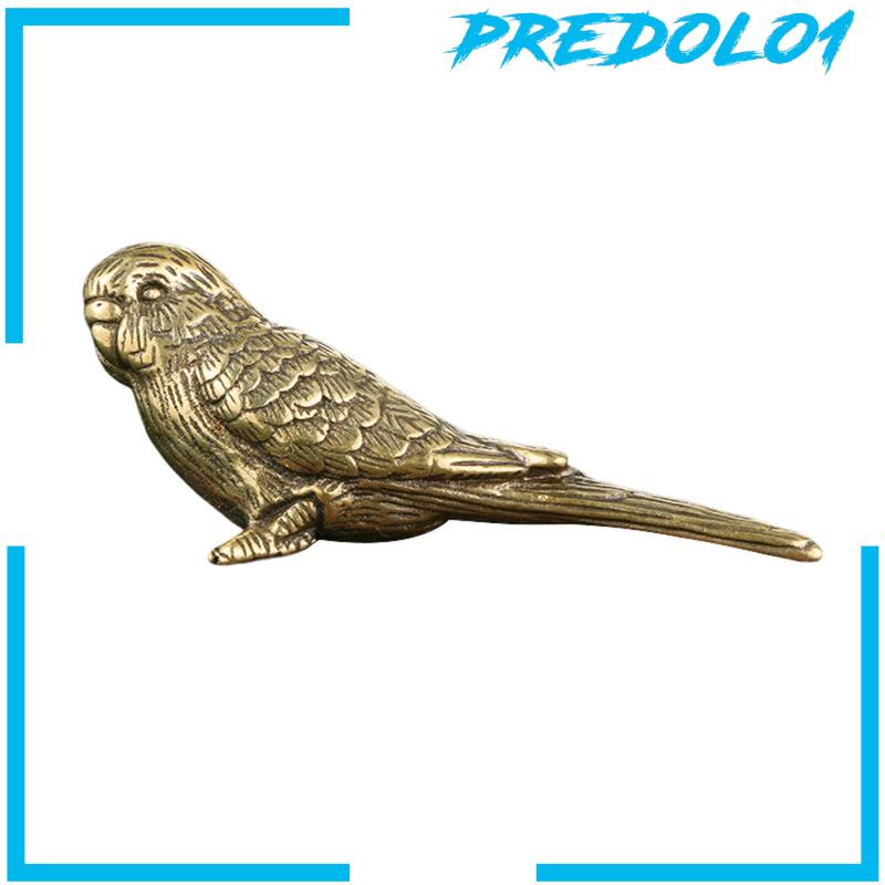 Predolo1 Patung Burung Bahan Kuningan Untuk Dekorasi Meja Kantor