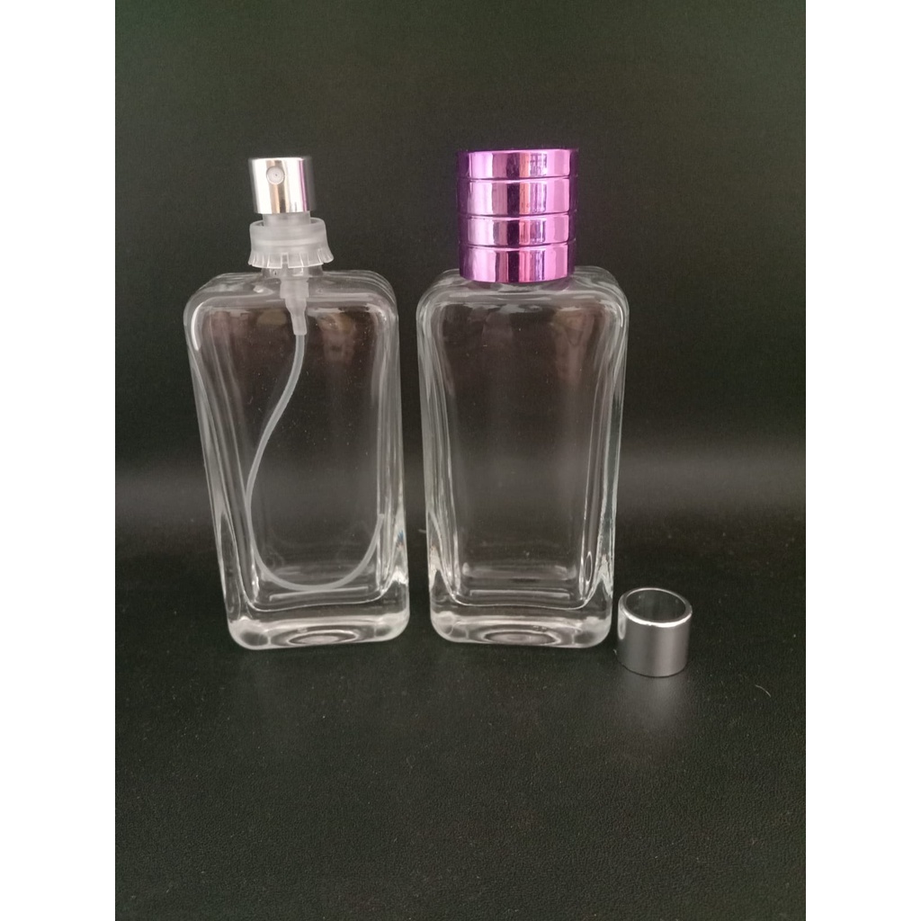 Botol parfum V32640 50ml easypump silver tutup DR per pcs