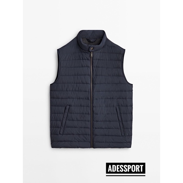 VEST MASSIMO DUTTI PUFFER BULU ANGSA ORIGINAL AUTHENTIC
