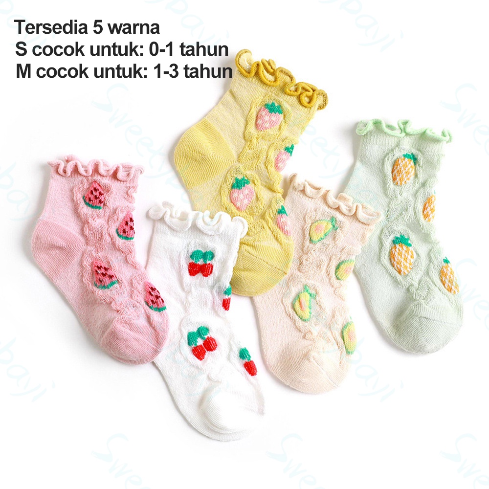 SweetyBayi Kaos kaki bayi anak ruffle Kaus kaki bayi import Baby socks