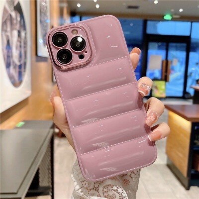 Case PUFF GLOSSY iPhone 14/14 Max/14 Pro/14 Pro Max SoftCase Bantal Macaron Protector Camera