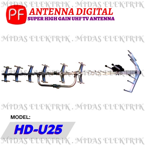 Antena Anten Antena Antenna Tv Digital Luar Outdoor Pf Hdu Hd U 25 U25 Hdu25