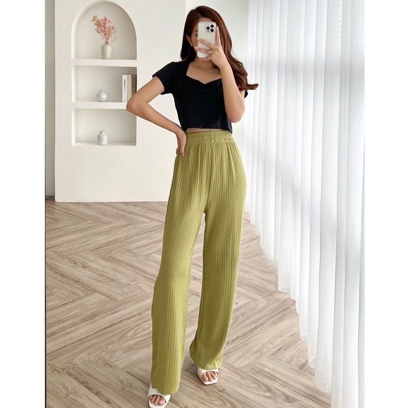 Celana Kulot Wanita Kulot Knit Pants Cullote Highwaist Pants Premium