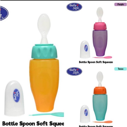 ❤ZJ❤ Botol Sendok BABY SAFE silicone/ Bottle Spoon Soft Squeeze