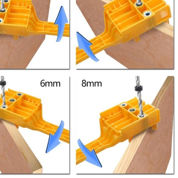 Dowel Jig / Dowelling Tools / Alat Bantu Bor Lubang Dowel Penyambungan