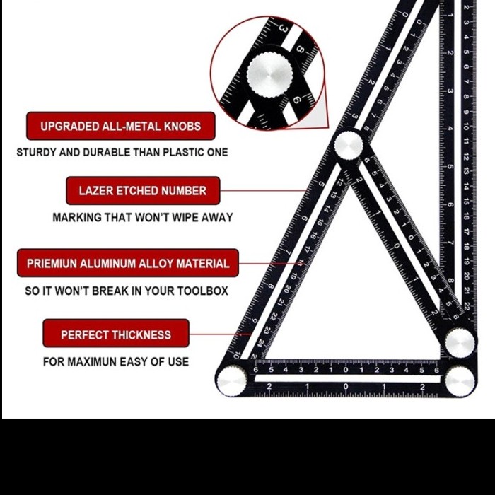 

Termurah Penggaris Pembuatan Lubang Keramik Dgn 6 Sisi (Hole Locate)