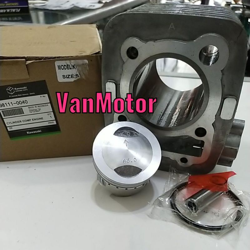 BLOK SEHER KLX150 KLX 150 S L DT DTRACKER TREKER KAWASAKI 1SET RING PISTON UKURAN 63