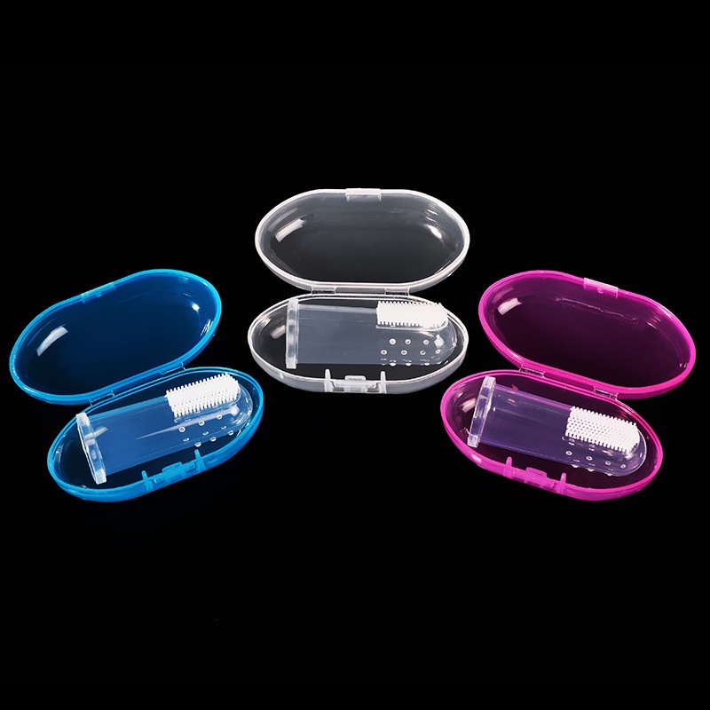 GOOGOO Sikat Gigi Jari Bayi Silikon / Baby Finger Tooth Brush Silicone