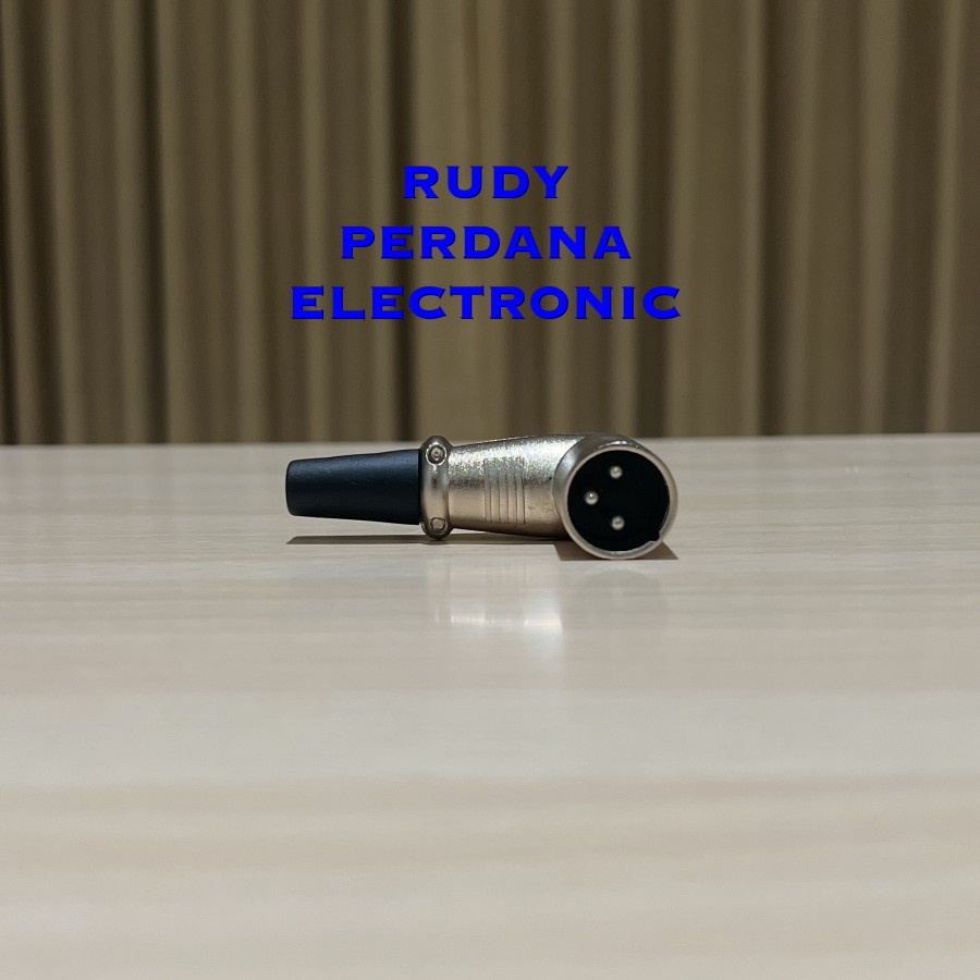 JACK CANON XLR MALE LAKI COWOK L BESI METAL SILVER