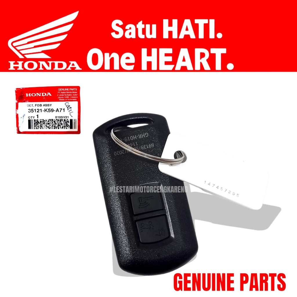 KUNCI REMOTE REMOT NEW VARIO 150 FOB 35121-K59-A71 ASLI ORIGINAL HONDA