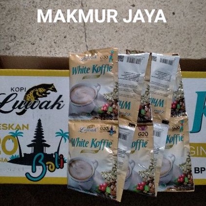 

KOPI LUWAK WHITE COFFE 20gr (1 RENTENG ISI 10 SACHET)