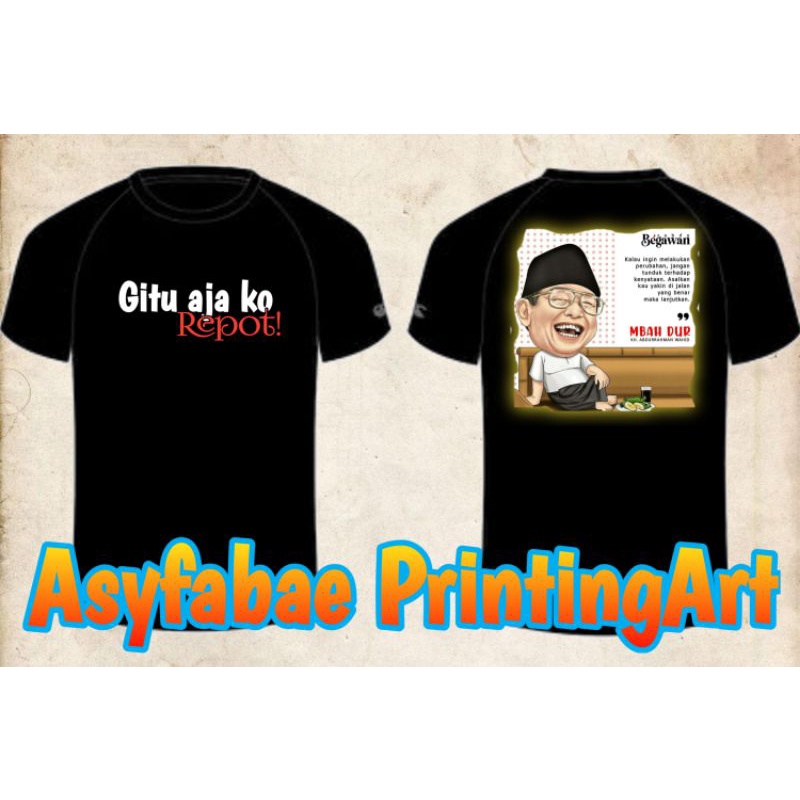 Kaos KH. Hasyim Asy'ari || Gus Dur