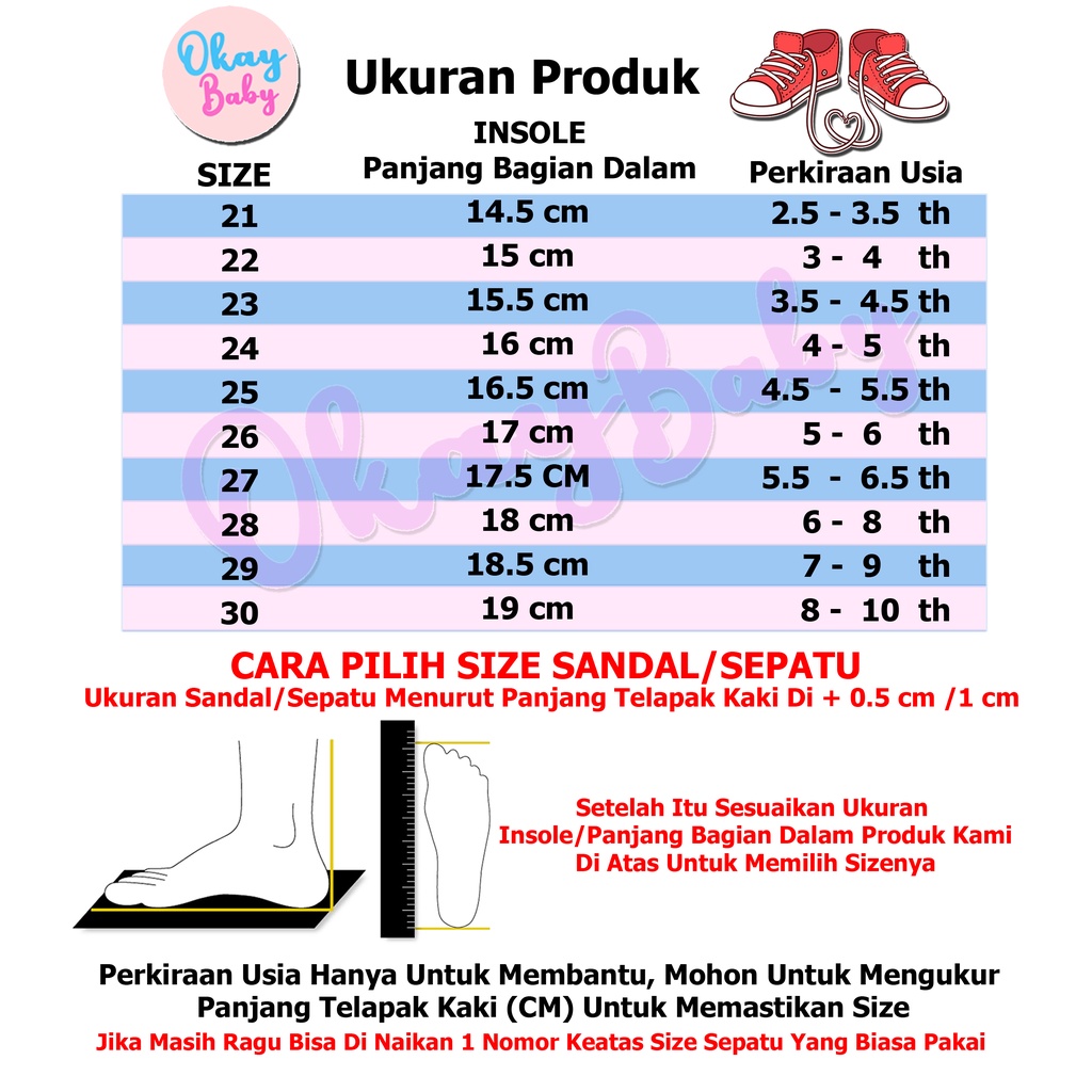 PROMO 12.12 PUNCAK Okaybaby B186 Sandal Gunung Anak Laki-laki Perempuan Import Termurah Kekinian Sendal Sneaker Casual