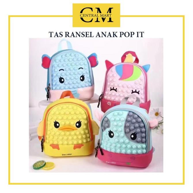 TAS RANSEL SEKOLAH ANAK POP IT / TAS SEKOLAH ANAK TK KARAKTER