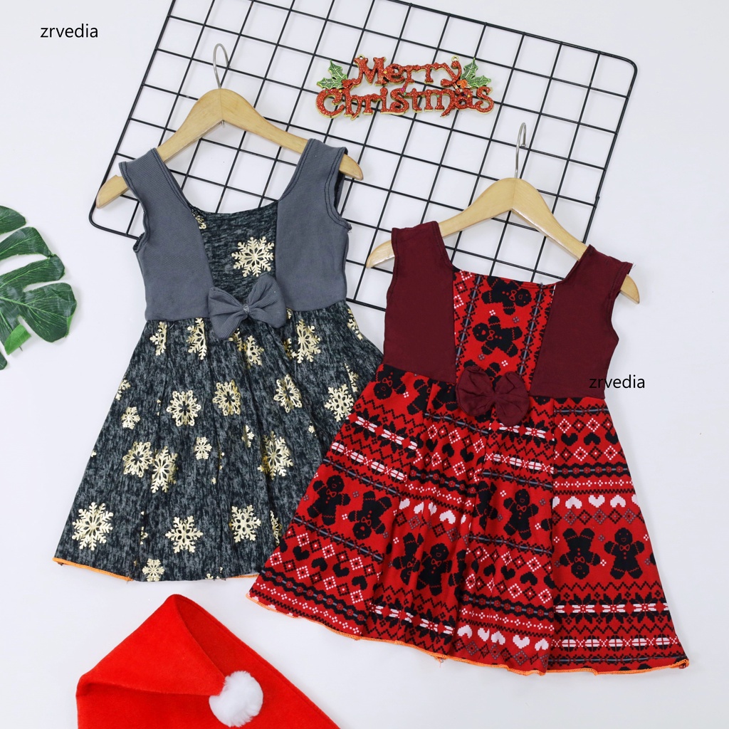 [NATAL] Dress Clairine size Bayi New Born - 12 Bulan / Baju Baby Anak Perempuan Dres Yukensi Murah