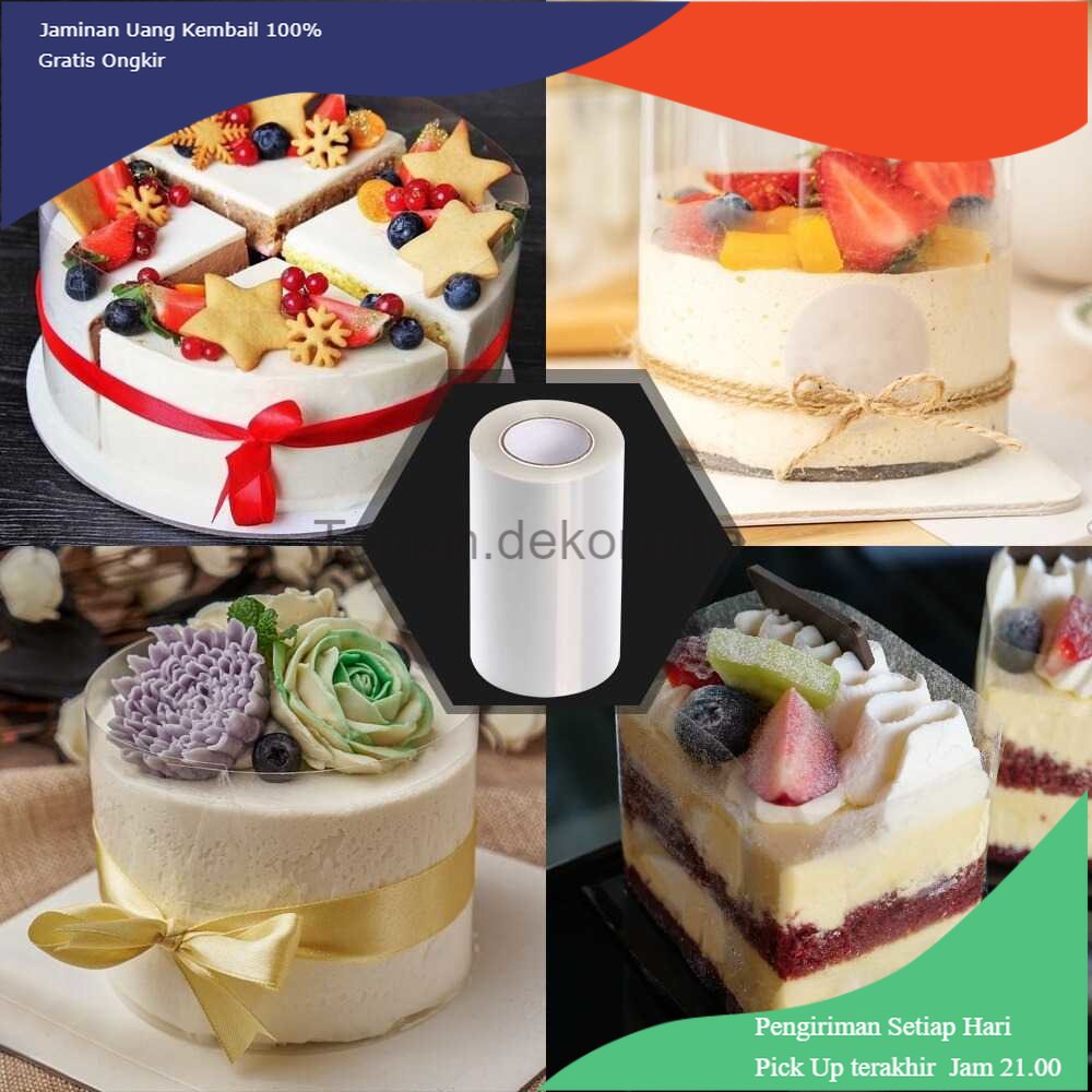 TD - PR Miki Film Transparant Kue Mousse Cake Surround Collar 15cm 10M - MH08