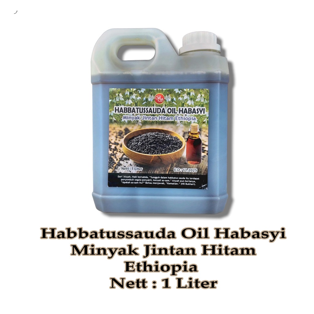 

Habbasyi Oil 1 Liter Ethiopia - Minyak Habbatussauda Jintan Hitam