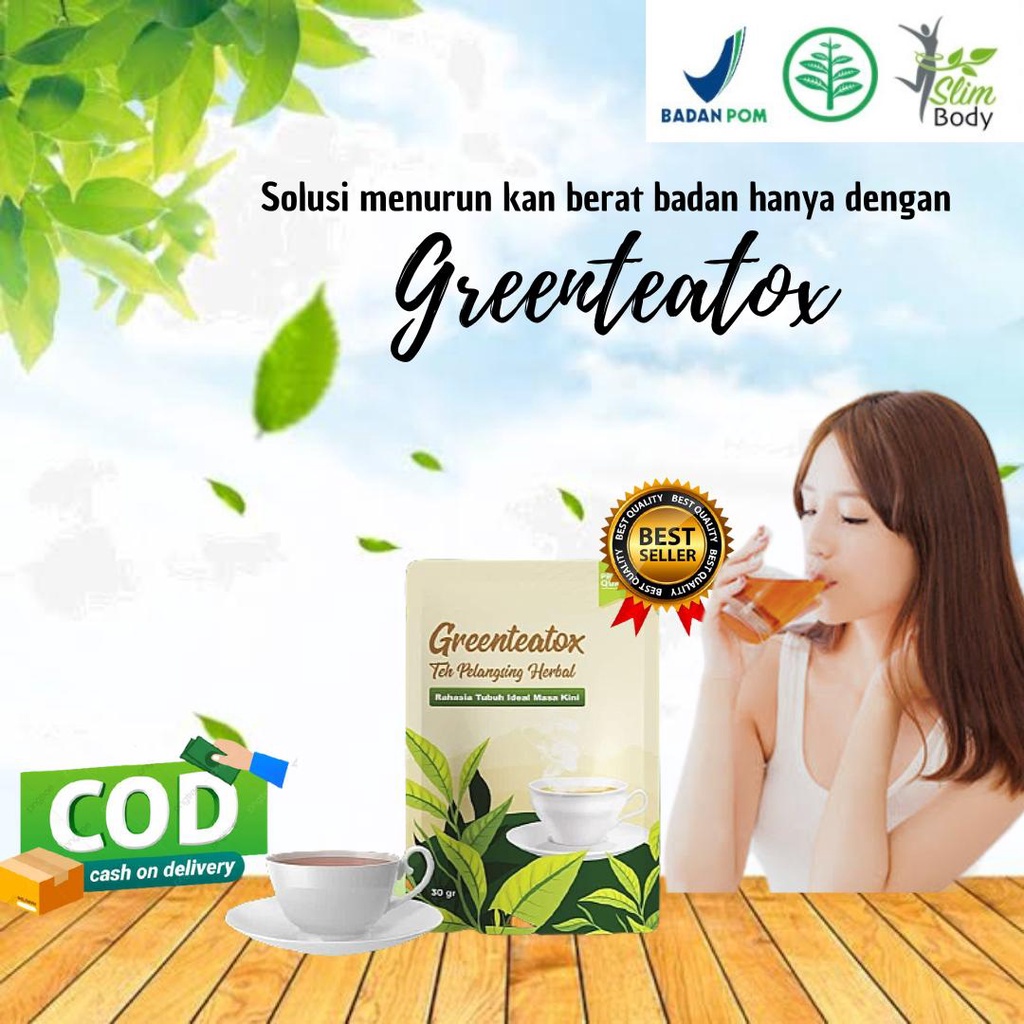 

GRENTOXTEA minuman teh hijau pelangsing herbal alami ampuh tea diet