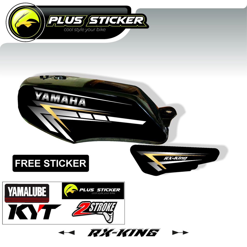 STRIPPING RX-KING STICKER VARIASI RX-KING HITAM SIMPLE
