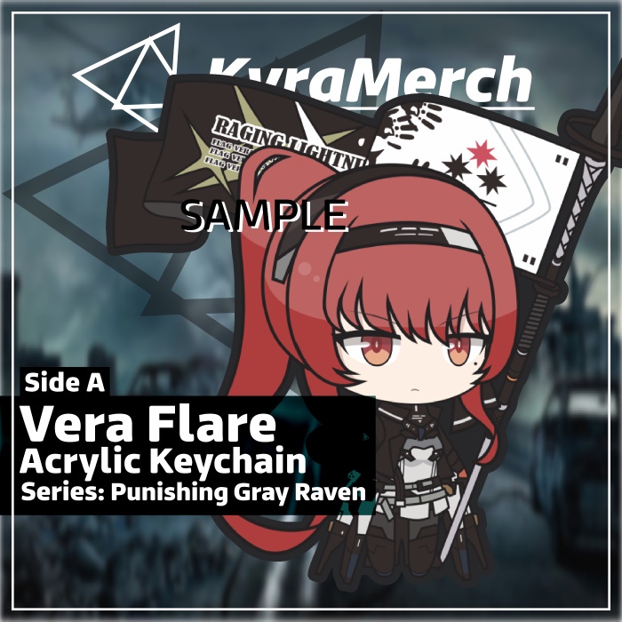 Keychain Punishing Gray Raven Vera Flare (Double Sided)
 | KyraMerch Anime Fanmerch Dealer