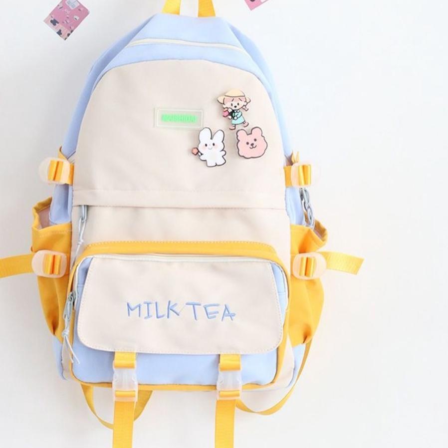 SIAP KIRIM BARU 2022 Tas Sekolah Korean Style Tas Ransel Wanita Backpack Korea Fashion Tas Wanita ♫ 