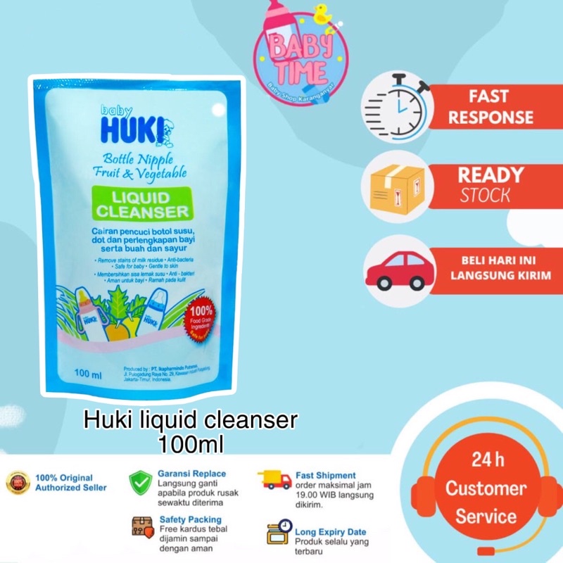 SABUN BOTOL MINUM DOT HUKI / HUKI LC - LIQUID CLEANSER 100 ML