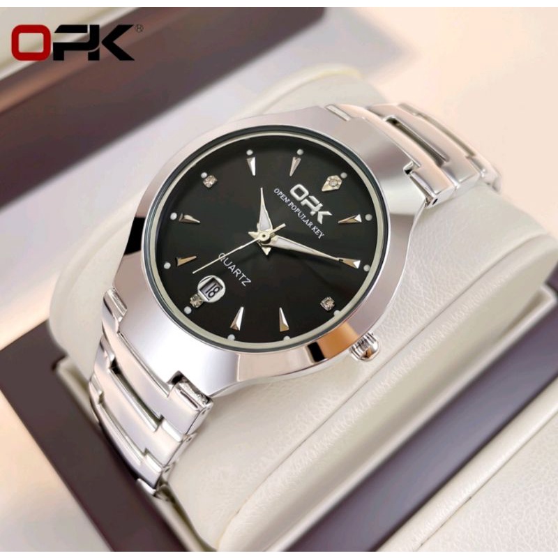 OPK Jam Tangan Pria Original Cwok Analog Anti Air Bisnis Kuarsa Jam Tahan Air