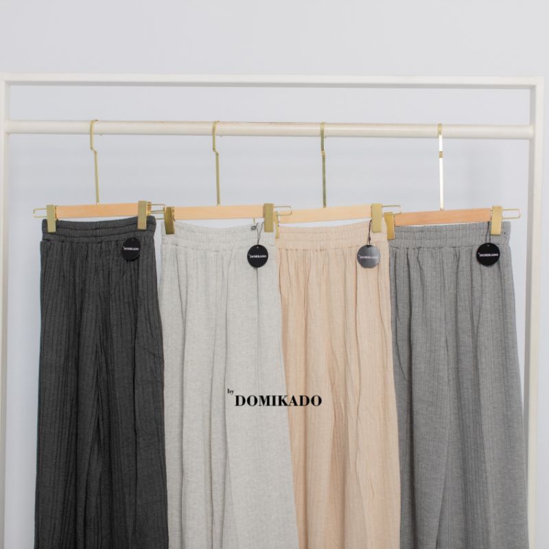 by Domikado | SELENA Kulot Knit | Celana kulot wanita | Celana knit