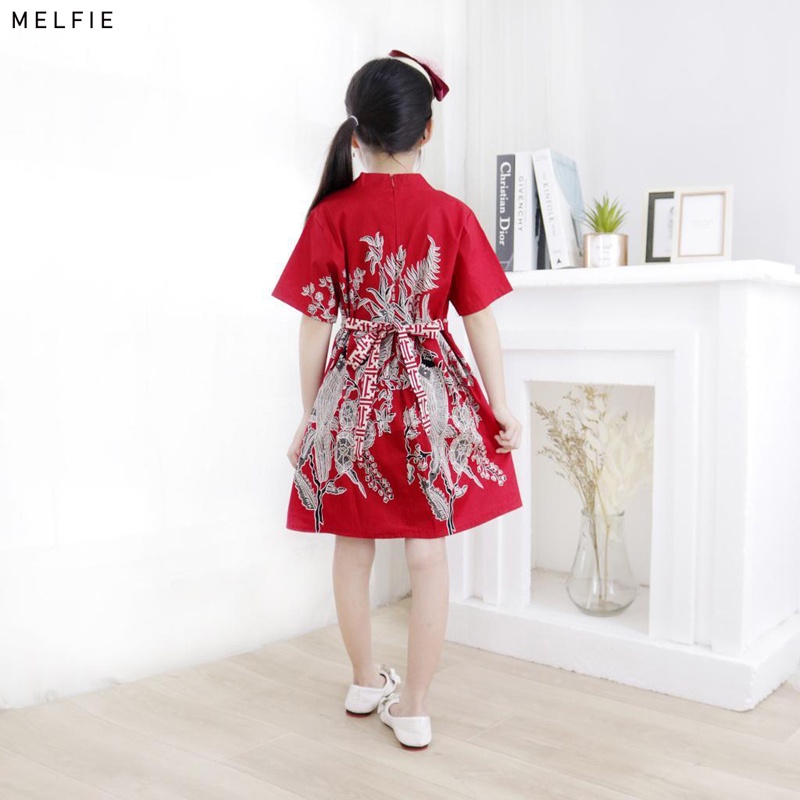 Evercloth Melfie / Leo Dress Batik Anak Perempuan Kids Family Couple Batik Keluarga Set