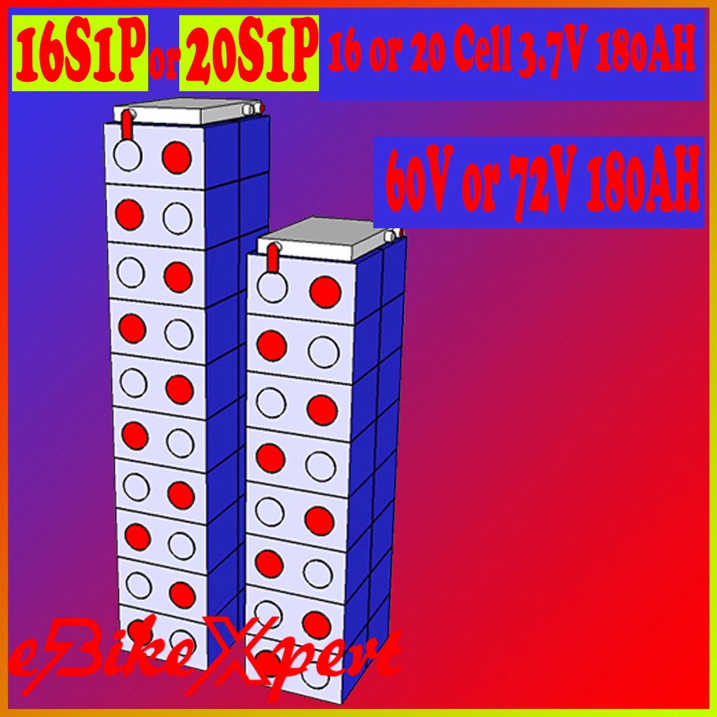 Baterai lithium-ion 72 Volt 180AH Cell Prismatik