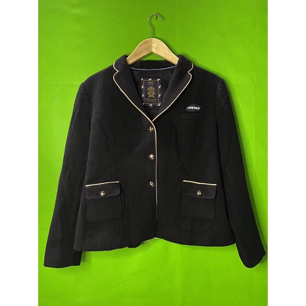 Preloved/Thrift Blazer Hitam/Blazer sekolah Korean style