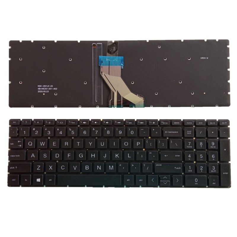 Btsg Original Layout Keyboard Laptop US Pengganti HP 15-DA 15-DB 15-DX 15-DA1005DX 15-DA0002DX Tanpa Bingkai