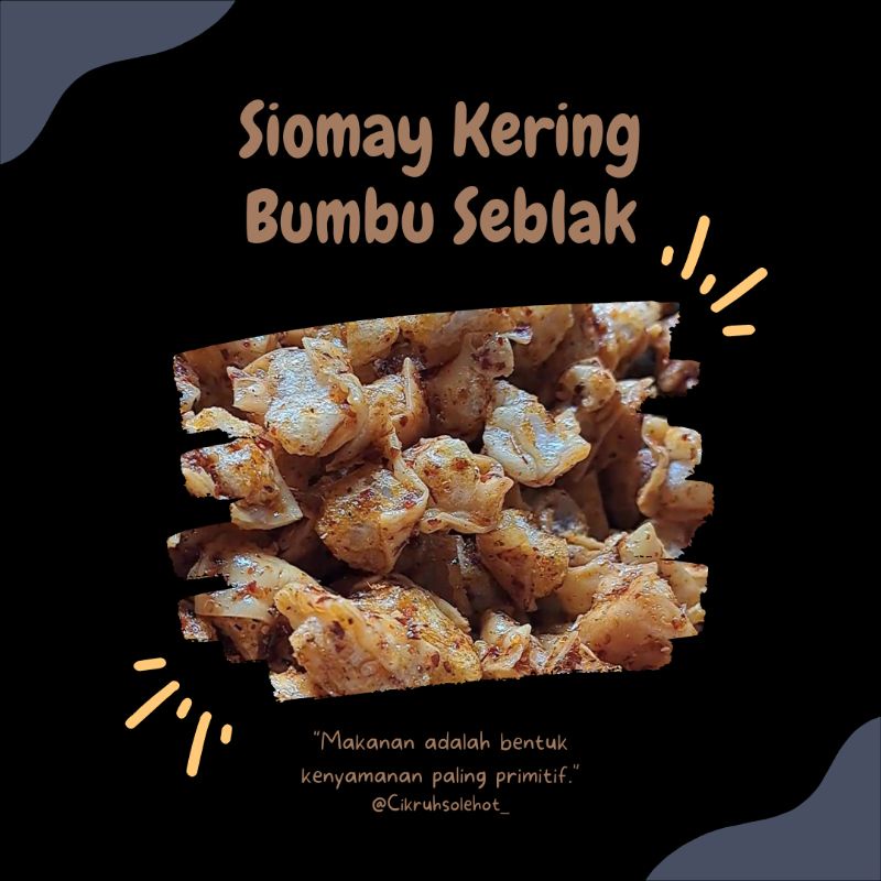 

Siomay Kering Bumbu Seblak