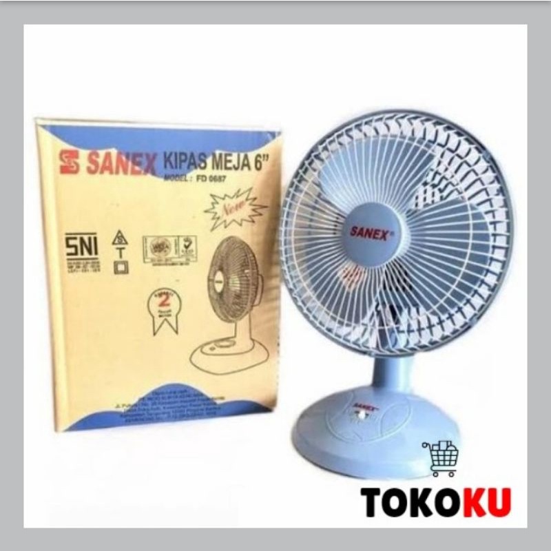KIPAS ANGIN DUDUK MEJA SANEX 6" DESK FAN SANEX 6 INCH