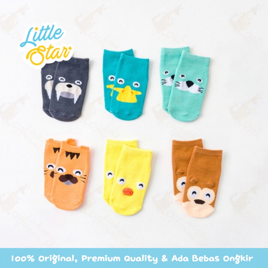 Kaos Kaki Anak Bayi Little Star Motif Hewan