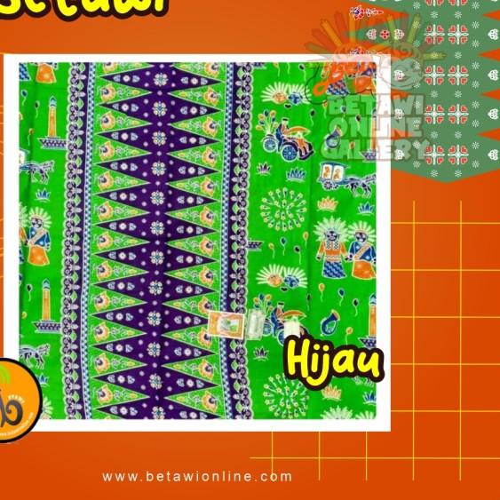 Kain Batik Betawi / Batik Betawi / Sarung Batik Betawi - Kuning