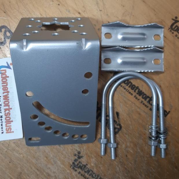 Bracket breket clamp klem dudukan tiang antena Yagi Omni TV Radio