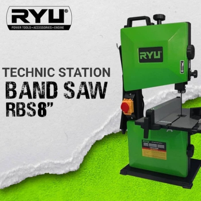 TEKIRO RYU Mesin Band Saw Potong Kayu, Tulang, Buntut 8" (makita,NRT)