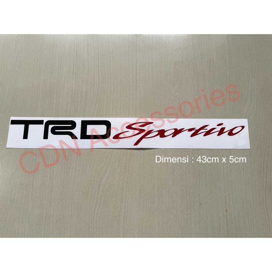 Stiker Decal TRD Sportivo Toyota Rush Yaris Innova Original 3M/Sticker TRD Sportivo