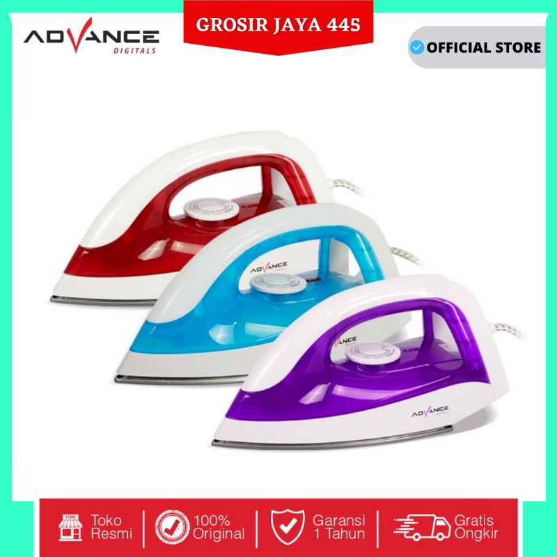 Advance Setrika Listrik Anti Lengket STK-500 Hemat Listrik 350 Watt Garansi Resmi 1 Tahun