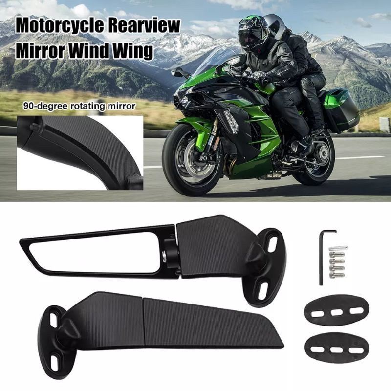 PROMO SPION WINGLET FULL CNC STELAN MODEL RIZOMA F22 R ZX25R NINJA 250FI KARBU