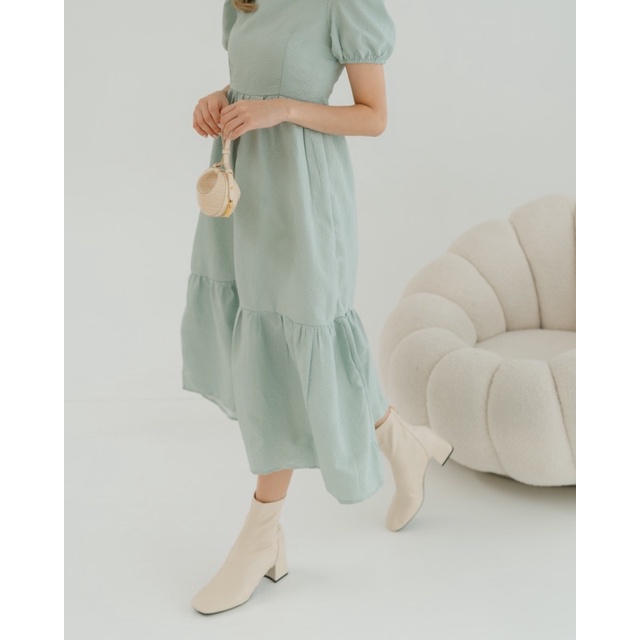 [ LittleBigCloth ] Dovey Dress // Dress Pesta Wanita Dress Mint Dress Midi